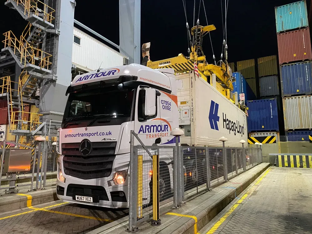 UK ports served by Armour Transport — London Gateway, Tilbury, Felixstowe and Southampton