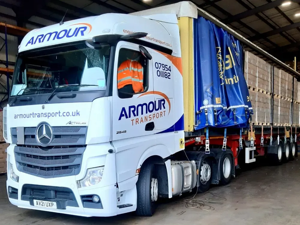 Armour Transport container haulage services — haulage, drop and swap, temperature control