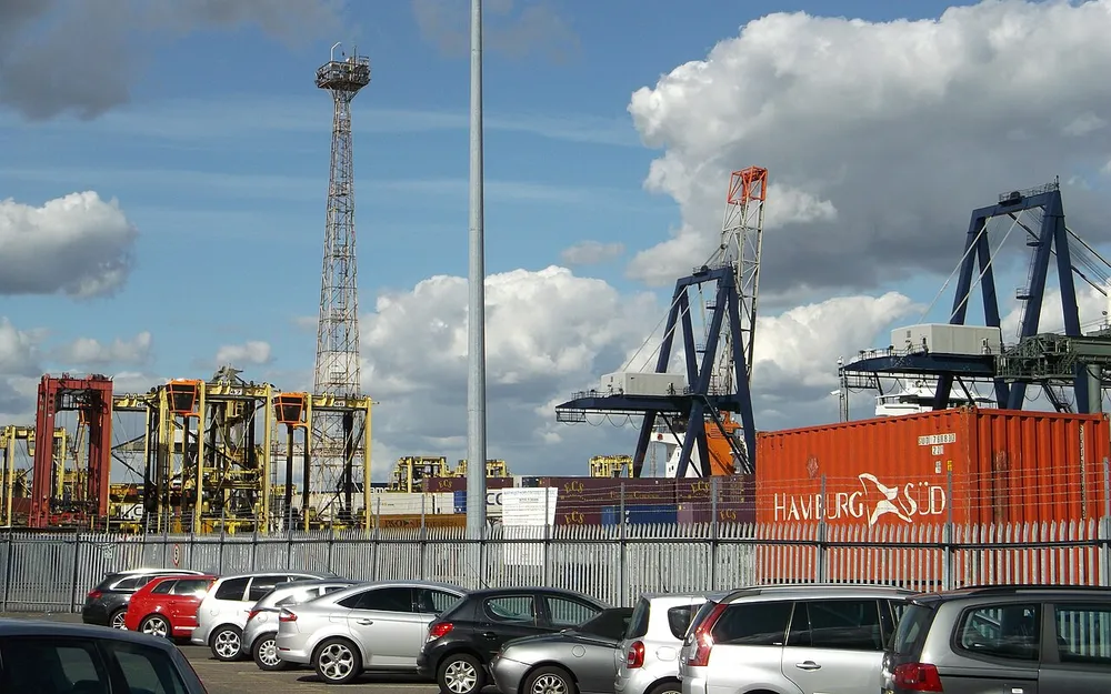 Northfleet Hope container terminal at the Port of Tilbury